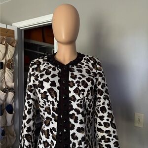 🔥😍Leopard Print Button-Up Cardigan